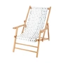 Jan Kurtz Maxx Deckchair Designers Guild - Teak, bekleding Amlapura grafiet
