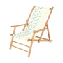 Jan Kurtz Maxx Deckchair Designers Guild - Teak, bekleding Amlapura mos