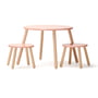 Kids Concept - Tafel en kruk, abrikoos