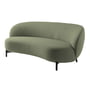 Kartell - Lunam Sofa, zwart / groen (stof Orsetto)