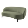 Kartell - Lunam Sofa, zwart / groen (stof Orsetto)