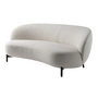 Kartell - Lunam Sofa, zwart / wit (stof Orsetto)