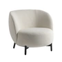 Kartell - Lunam Fauteuil, zwart / wit (stof Orsetto)