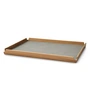 Lind DNA - Airy Teak Dienblad Square L, teak / Nupo lichtgrijs