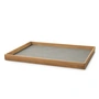 Lind DNA - Even Teak Dienblad Square L, teak / Nupo lichtgrijs