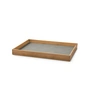Lind DNA - Even Teak Dienblad Square M, teak / Nupo lichtgrijs