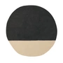 nanimarquina - Parelmoer wollen vloerkleed, 200 x 197 cm, zwart