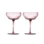 Pols Potten - Pum Coupe glas, donkerpaars (set van 2)