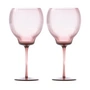 Pols Potten - Pum Coupe wijnglas L, donkerpaars (set van 2)