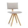 Magis Trave - Stoel, essen met eiken afwerking / beige (stof Fidivi Torino 9111)