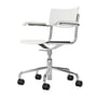 Thonet - S 43 FDR Bureaustoel met armleuningen, chroom / beuken gebeitst wit (TP 200)