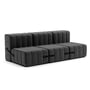 Ambivalenz Curt - Sofa Set 6, Dama - 0004 (donkergrijs)