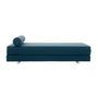 Softline Lubi - Slaapbank met pocketveren kern, blauw (vilt 846), incl. bolster
