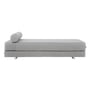 Softline Lubi - Slaapbank met pocketveren kern, grijs (vilt 620), incl. bolster