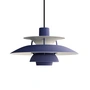 Louis Poulsen - PH 5 Mini hanglamp, monochroom stoffig indigo