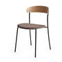 New Works Missing - Stoel, eiken gelakt / staal met poedercoating zwart / Barnum Dark Taupe 10