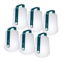 Fermob Balad - Oplaadbare LED lamp H 12 cm, acapulcoblauw (set van 6)