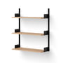 New Works - Wandplank 900, eiken / zwart