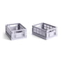 Hay Colour Crate lavender recycled - Mand Mini, 17 x 13 cm,, (set van 2)