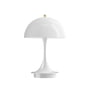 Louis Poulsen - Panthella 160 draagbare oplaadbare LED tafellamp, wit / messing (jubileumeditie)