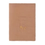 Nobodinoz - L1N0 Baby winterdeken, 70 x 100 cm, noisette (geborduurd)