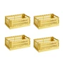 HAY Colour Crate dusty yellow recycled - Mand S, 26,5 x 17 cm,, (set van 4)