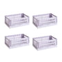 Hay Colour Crate lavender recycled - Mand S, 26,5 x 17 cm,, (set van 4)