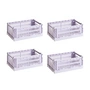 HAY Colour Crate lavender recycled - Mand S, 26,5 x 17 cm,, (set van 4)