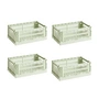 HAY Colour Crate mint recycled - Mand S, 26,5 x 17 cm,, (set van 4)