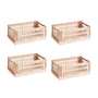 Hay Colour Crate powder recycled - Mand S, 26,5 x 17 cm,, (set van 4)