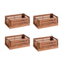 Hay Colour Crate terracotta recycled - Mand S, 26,5 x 17 cm,, (set van 4)