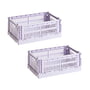 Hay Colour Crate lavender recycled - Mand S, 26,5 x 17 cm,, (set van 2)