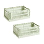 Hay Colour Crate mint recycled - Mand S, 26,5 x 17 cm,, (set van 2)