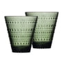 Iittala - Kastehelmi Drinkglas 30 cl, spar groen (set van 2)