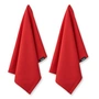 Humdakin - Theedoek van biologisch katoen, 45 x 70 cm, rushing red (set van 2)