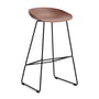 Hay About A Stool AAS 2. - 38 Barkruk H 85, zwart / soft brick 0 (vilten glijders)