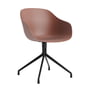 2. Hay - About A Chair AAC 220, zwart / soft brick 0 (vilten glijders)