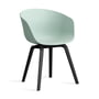 Hay About A Chair AAC 2. - 22, eiken zwart gelakt / mint stof 0 (viltglijders)