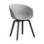 Hay About A Chair AAC 2. - 22, eiken zwart gelakt / betongrijs 0 (viltglijders)