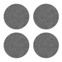 Hey Sign - Onderzetter rond, Ø 12 cm, antraciet (set van 4)