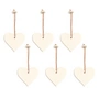 HEY-SIGN - Hanger hart, gebroken wit (set van 6)