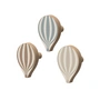 Cam Cam Copenhagen - Houten haak, heteluchtballon, kustmix (set van 3)
