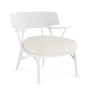 Kartell A.I. Lounge Chair -, wit / wit (stof Panamino)