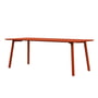 OUT Objekte unserer Tage Meyer Color - Tafel 200 x 92 cm, gelakt essenhout, Sienna rood