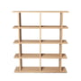 ferm Living - Kona boekenkast 2 x 4, 122,5 x 141 cm, eiken natuur