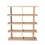 Ferm Living - Kona boekenkast 2 x 4, 122,5 x 141 cm, eiken natuur