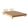 Karup Design - Sociaal bed 140 x 200 cm, complete set, mokka / blank grenen