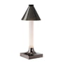 Kartell - Goodnight LED oplaadbare lamp, H 31,5 cm, diffuser Ø 11,8 cm, gepolijst titanium