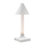 Kartell - Goodnight LED oplaadbare lamp, H 31,5 cm, diffuser Ø 11,8 cm, mat wit