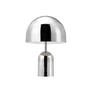 Tom Dixon - Bell LED tafellamp met oplaadbare batterij, zilver